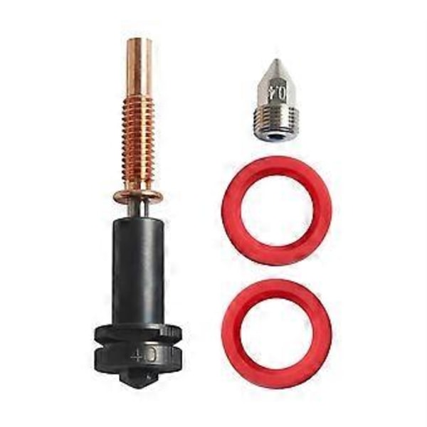 Högflödesmunstycken 0,4 mm/0,6 mm för Hotend Extruder Härdat stål/Koppar/Titanium /TC4 Material för Hotends