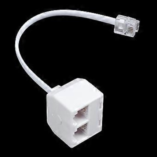 6p2c Rj11 Til Fe Toveis Telefon Splitter Konverter Kabel