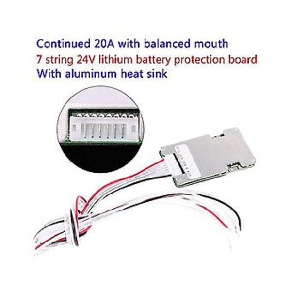 7s 24v 20a - Po 4 Bms Pcb Pcm Sähköpotkulaudan Ba-levy Ba
