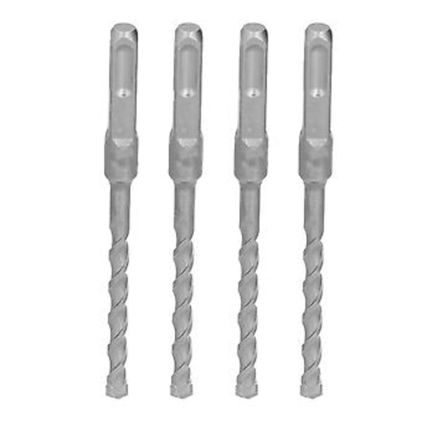 4 stk. Hammer Bor Stærk Holdbar Effektiv Praktisk Firkantet Skaft Bor 8*160mm