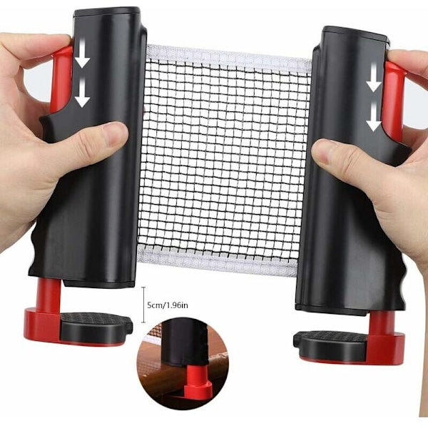 Ping Pong Net, Retractable Table Tennis Net/Replacement Set, Adjustable Net, Portable Travel Net, Accessories for Indoor and Outdoor Use