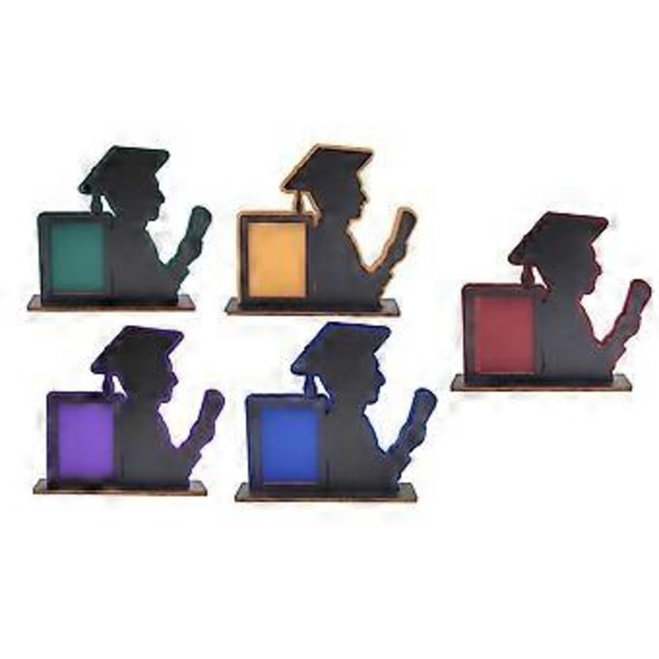 5 STK Klasse for Graduation Ramme Trebord Graduation Bilderamme Hjem Skrivebord Ornamenter Passer Vertikalt Portrett