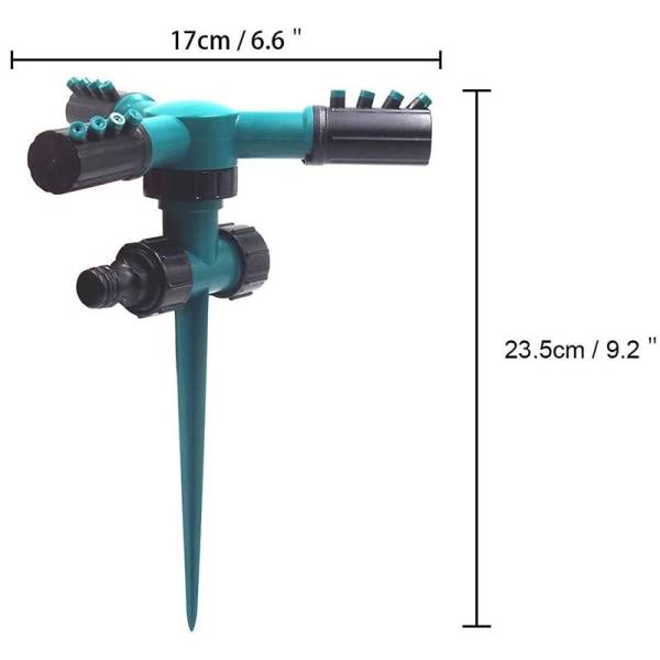 Havevandssprinklere, Plænesprinklere, Automatiske roterende havevandssprinklere (4 stk.)