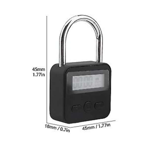 Metal R, LCD-display -funktions Elektronisk R, 99 timer maks. timing, USB-opladning