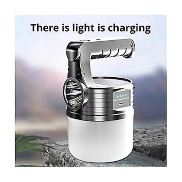 Solar Pære Led Utendørs Cam USB Lading Søk Gulvlampe