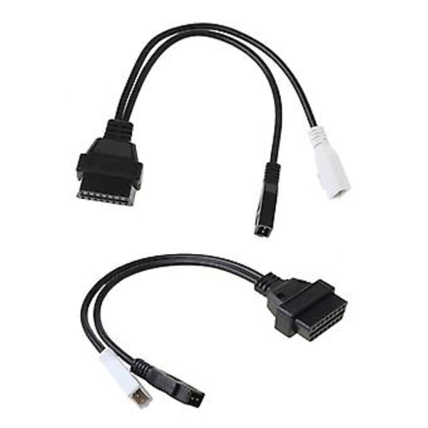 2X2 Till 16 Stifts Hona OBD2 Diagnostikkontakt Adapterkabel För VAG