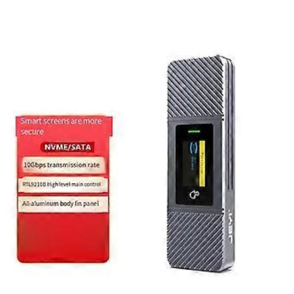 M2 Nvme/Sata Dual Protocol Box Kabinet Aluminium Ekstern Læser I9X