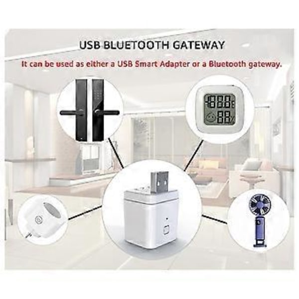 Tuya Multi-Mode Smart USB Bluetooth Gateway Adapter Switch 5V2A WiFi Strømadapter Ladehoved Stemmestyring Timing Control