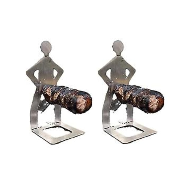 2 stk Grill H Bærbar Grillet Pølseholder For Gutter Jenter Avtakbart Skilt Utendørs