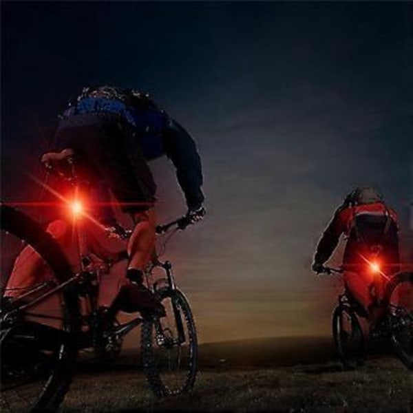 8Pak USB Genopladelig LED Cykelbaglygte, Forlygte og Baglygte til Cykelcykling