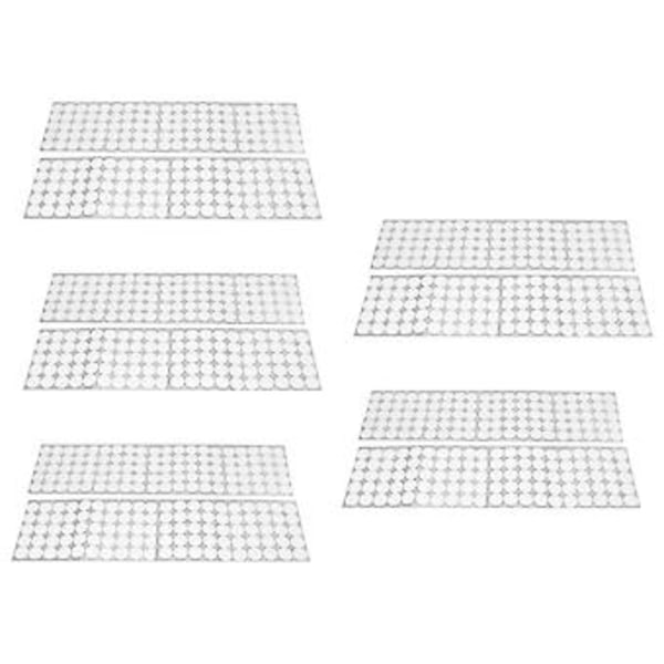 500 Par borrelås-prikker hvit 2cm runde gjenbrukbare selvklebende prikker teip for DIY håndverkssøm