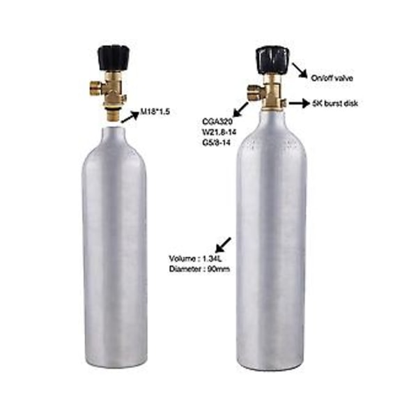 Kaasunsäädin Cyr Argon Co2:lle kierteellä M18x1.5 - Cga320