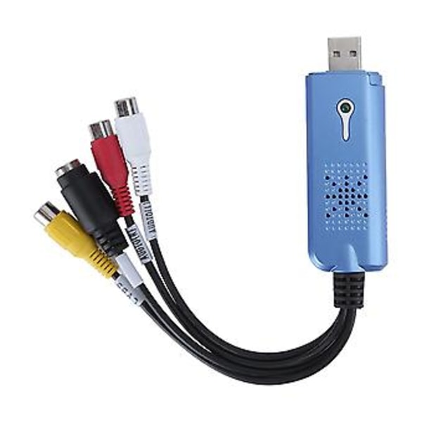 USB 1-vägs Capture Card DVD för AV Video till USB Dator Högupplöst till PC med Inspelning