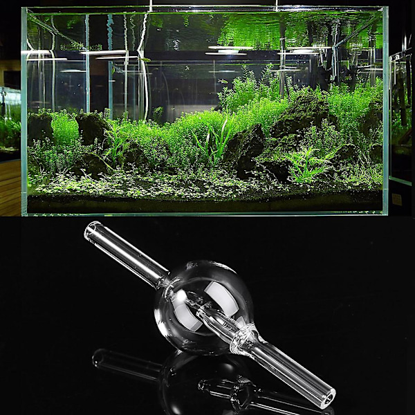 Akvariebubbelräknare Hög Transparent Glas Co2 Extern Bubbelmätare