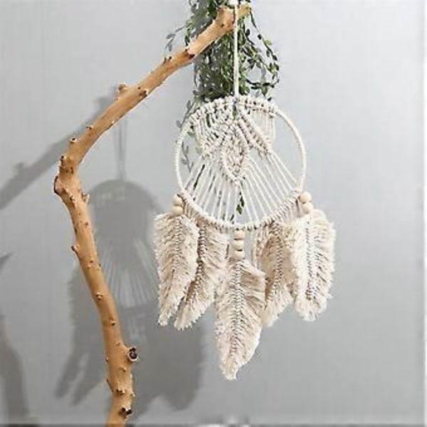 1 stk. Drømmefanger Håndlavet Vævet Drømmefanger Blad Dekoration Hånd Dekoration Macrame Dekoration Vægkunst Drømmefanger Bryllupsdekoration