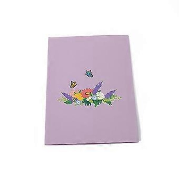 Blomsterkorg PopUp-kort, 3D-gratulationskort för Mors dag, Alla hjärtans dag, Tänker på dig, Tack, Bröllop