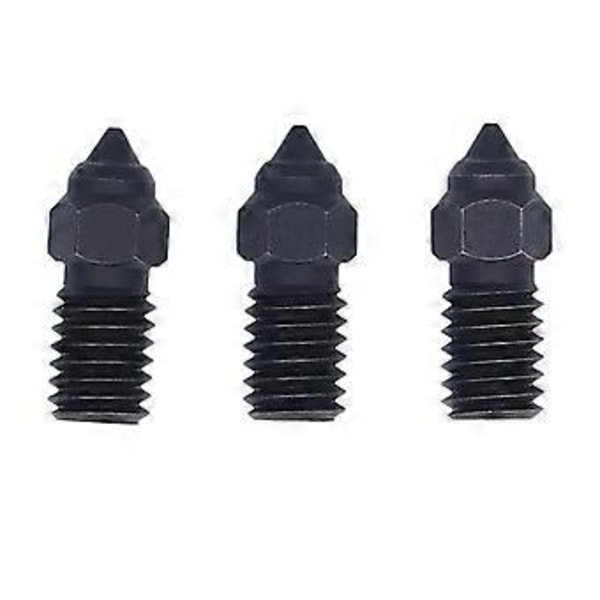 3 st 3D-skrivarmunstycken M6 Härdat Stål Värmebeständiga Hotend-munstycken för Ender 3 V3 SE 5 7 S1 0,4 mm