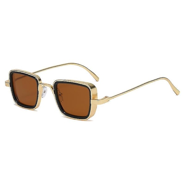 Retro Steampunk Solbriller Mænd Retro Metal Firkantede Briller Mode