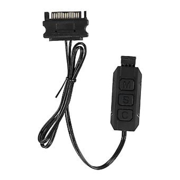 Rgb-ohjainkaapeli, pc5v Argb Cpu-kotelon tuuletin Led-valonauha Lampun tanko Vesijäähdytys Aura Contro