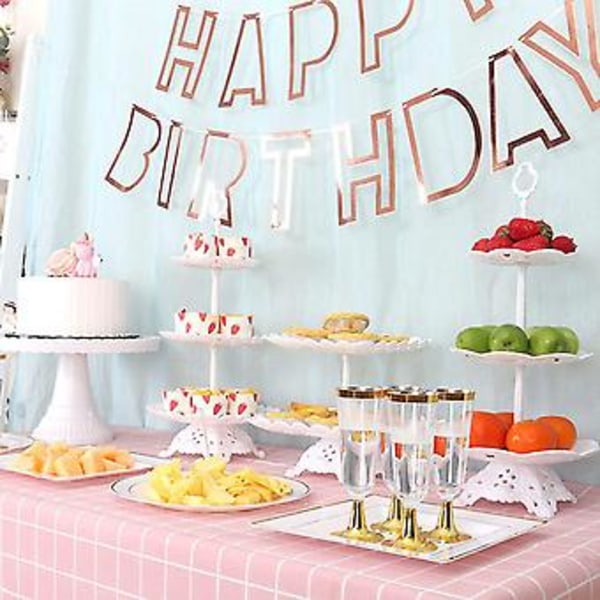 Tårtställ D Display Rack Bröllop Rått Tårtfat Dessert Tårtverktyg P