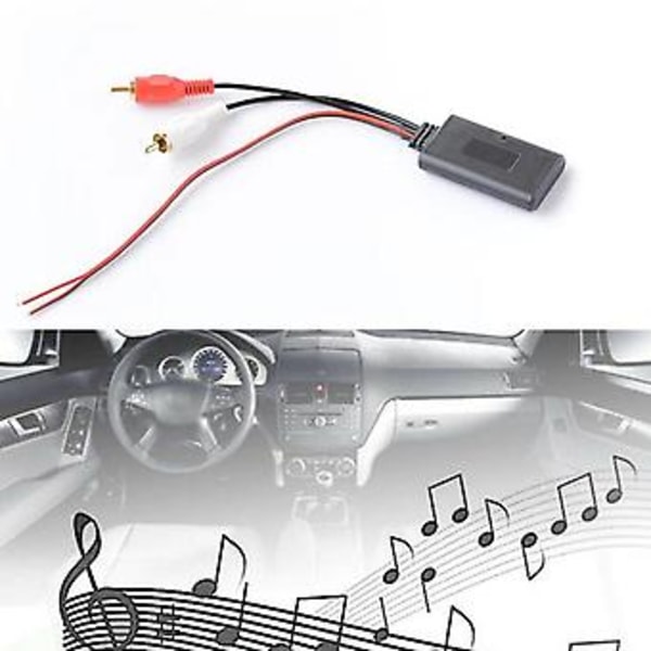 2st Bil Trådlös Bluetooth Modul Musikadapter Rca Aux Ljudkabel Universal 2rca Gränssnitt Bluet
