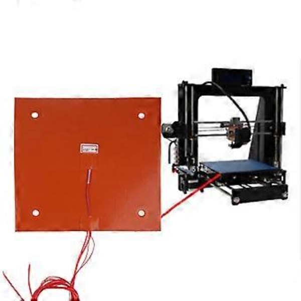 3D Printer Silikone Varmeplade 230x230mm Varmemåtte 24V 200W Printer Opvarmet Seng med Skruehuller Udskiftning