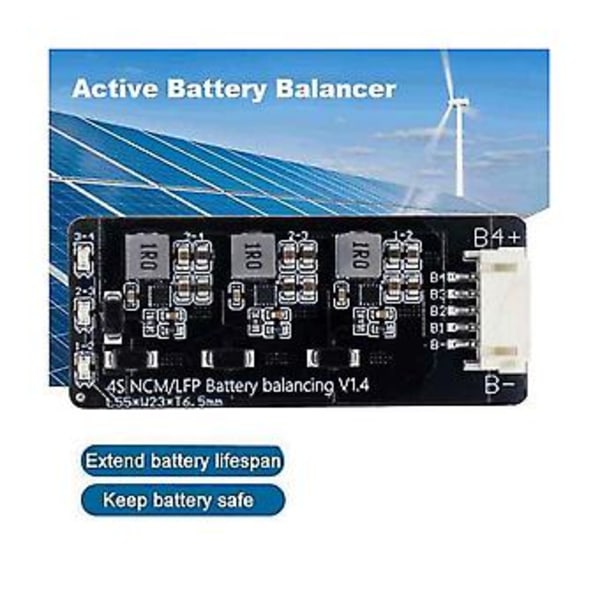 Bms 4s Aktiv Balanseringskort 1.2a Lifepo4 - Litium Batteri Energi Overføringsutjevner Modul Indukt