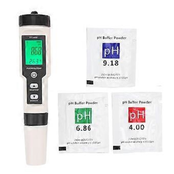 Vedenlaadun valvontatesteri Kannettava 4 in 1 Ph Orp H2 Lämpötilatesteri Yy-400