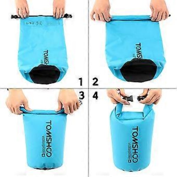 TOMSHOO 10L / 20L Vandtæt Dry Bag Opbevaringspose til Udendørs Brug, Rejser, Rafting, Sejlads, Kajak, Kano, Camping, Snowboarding