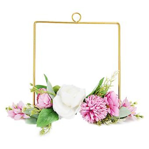 Blomsterkransar för ytterdörr, Konstgjord blomsterkrans Hängande krans Väggkrans Falsk blomsterkrans Topprestanda