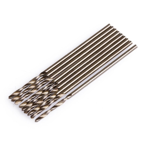 1 mm rundskaft HSS borrset rundskaft spiralborr trä metall kit 10 st