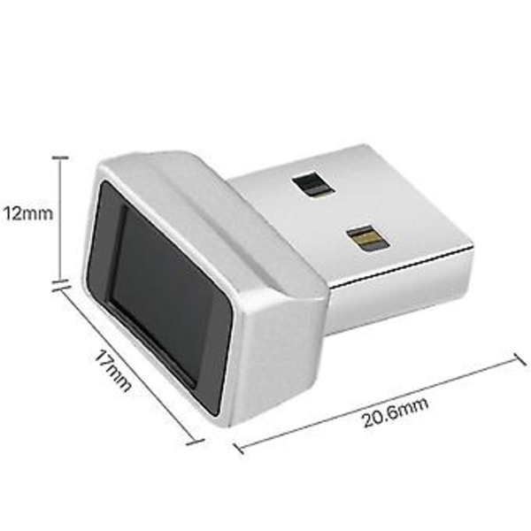 USB Fingeravtrykksleser for Windows Sikkerhetsnøkkel Biometrisk Fingeravtrykksskanner Sensormodul For Ins