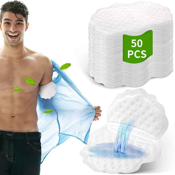 50-pack underarm svettabsorberande dynor för män och kvinnor