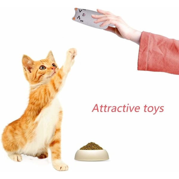 Catnip Toys, Interactive Cat Pillow, Simulation Plush Cat Toy, Catnip Toys for Chewing and Cleaning Teeth, Suitable for All Cats and Kittens