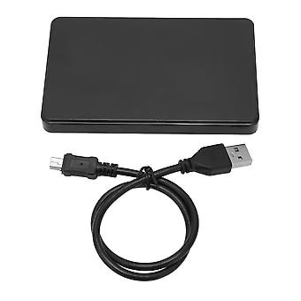 Harddisk-boks, 2,5-tommers HDD-kabinett USB2.0 SATA Harddisk-boks Tommers HDD-kabinett Elegant estetikk