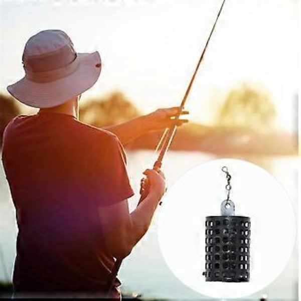 10 stk. Runde Fiskeredskaper Fôrkurver Bur Jern Fiske Lokkemiddel Bur Kurv Falle Lokkemiddelholder Fiskeagn Bur Fôrkurver 30G