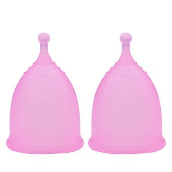 4 stk./sett Menstruasjonskopp for feminine medisinske silikonkopper Gjenbrukbar damekopp S Lilla