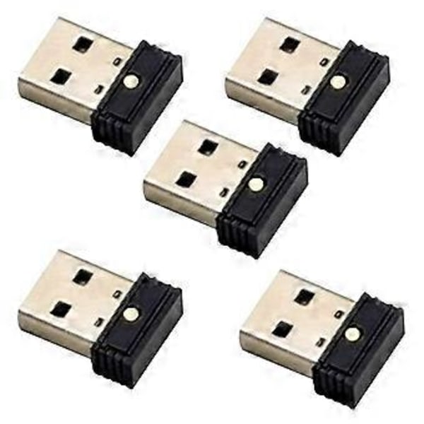 5 st USB Mus Jiggler, Automatisk Dator Musrörare Jiggler, Håller Datorn Vaken, Musrörelse
