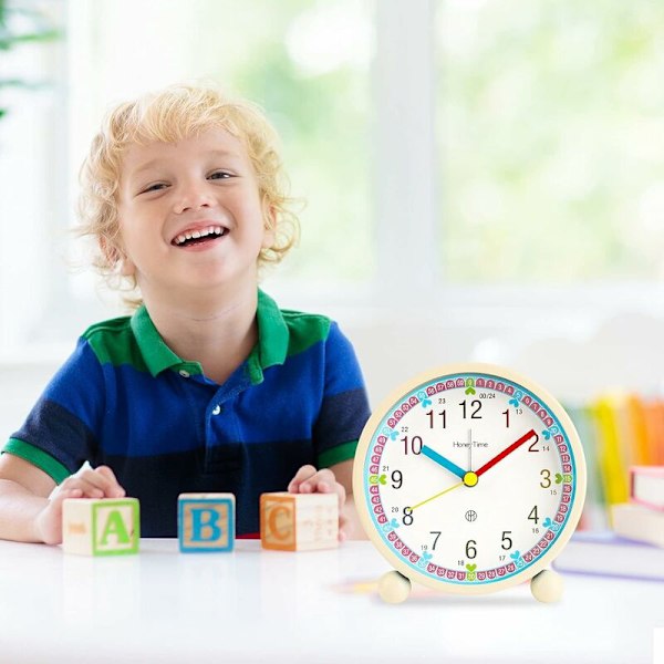Vekkerklokke for barn gutter og jenter mute jule-tikk vekkerklokke original analog lumiJuleklokke sJuleze nattbord alar