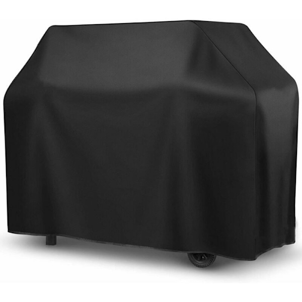 Black exterior barbecue cover and silver interior (square XXL) 190 71 117cm