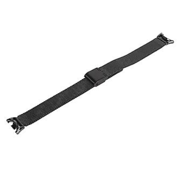 Säädettävä Vaihtoranneke Hengittävä Taitettava Lukko Pikakiinnitys Ruostumattomasta Teräksestä Valmistettu Kellon Ranneke Mi Band 8 Musta