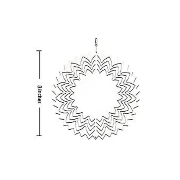 2 kpl 8 tuuman sublimaatio-tuulipyöräaihioita 3D En -tuulipyörät Sublimaatio-aihiot Kaksipuoliset