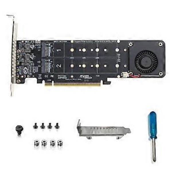 PCI-E X16 - NVME M.2 -liitännälle M-avaimella varustetuille 4 SSD-levylle RAID-nousukorttisovitin PCI-E Spli