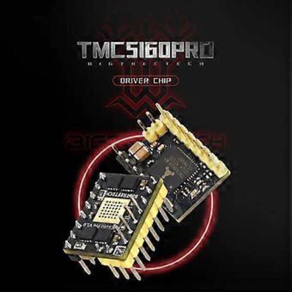 BIGTREETECH TMC5160 för Pro V1.1 Stepper Motor Drivrutinsmodul StepSticks med Mini Kylfläns för 3D-skrivare SKR V1.4 Turbo