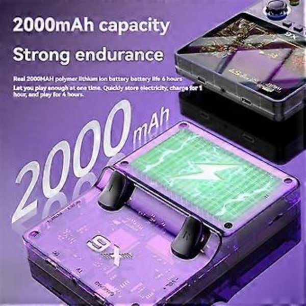 X6 Retro Spillekonsol 3,5 tommer IPS Skærm Bærbar Håndholdt Spillekonsol Retro Arkade Understøtter 11 Emulatorer Børnegaver 32G B