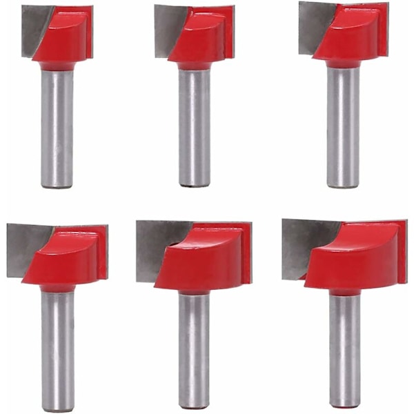 Cleaning Bottom Router Bits Woodworking Router Bit 8mm Shank Router Bit 8mm Shank Flush Trim Hinge Mortise Model 6pcs/Set