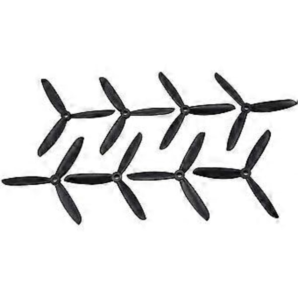 4 Par Cw/ccw 6045 Propellere Blader For Rc Racing Drone Quadcopter Fly Uav Reservedeler Tilbehør Komponent (farge: svart)