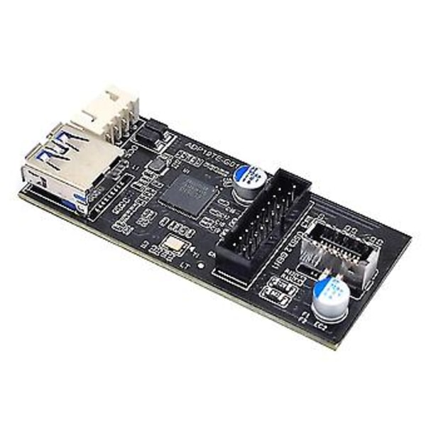 Usb3.2 N1 19pin - 19pin+type-e(a-key) -sovitin laajennus Sata15pin - 4pin -kaapelilla