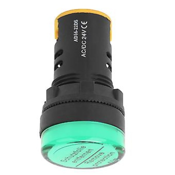 10 stk. BERM LED Strømindikator Lys Halvleder Energibesparende Lampe φ22mm 24V AD16-22d S (Grøn)