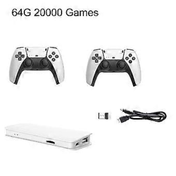 M15 Videospilkonsol Stick 4K 64G 20000+ Håndholdt Videospilkonsol Trådløse Gamepads Controller 20+ Simulatorer